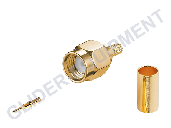 SMA male crimp coax connector RG174 [CX-3005]